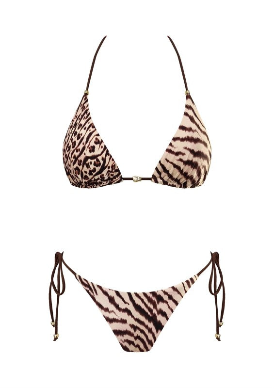 Golden leopard 2pc bikini