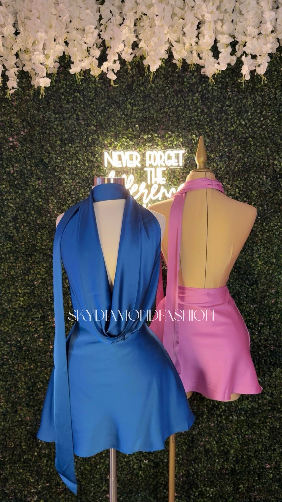 Anastasia satin dress