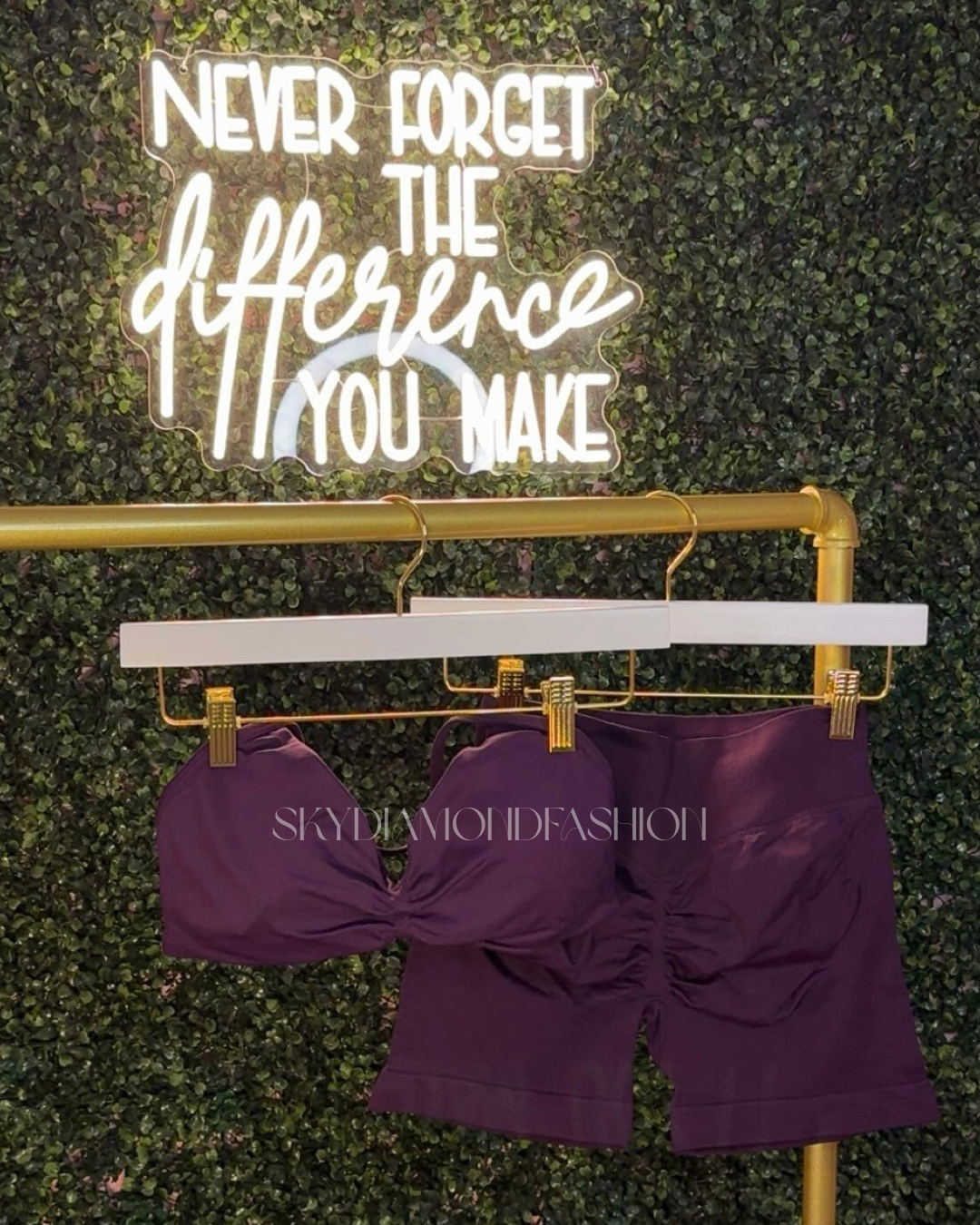Dark purple active shorts