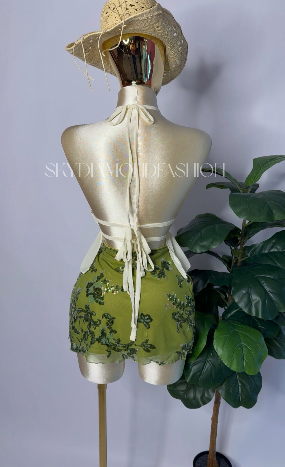 Apricot halter top