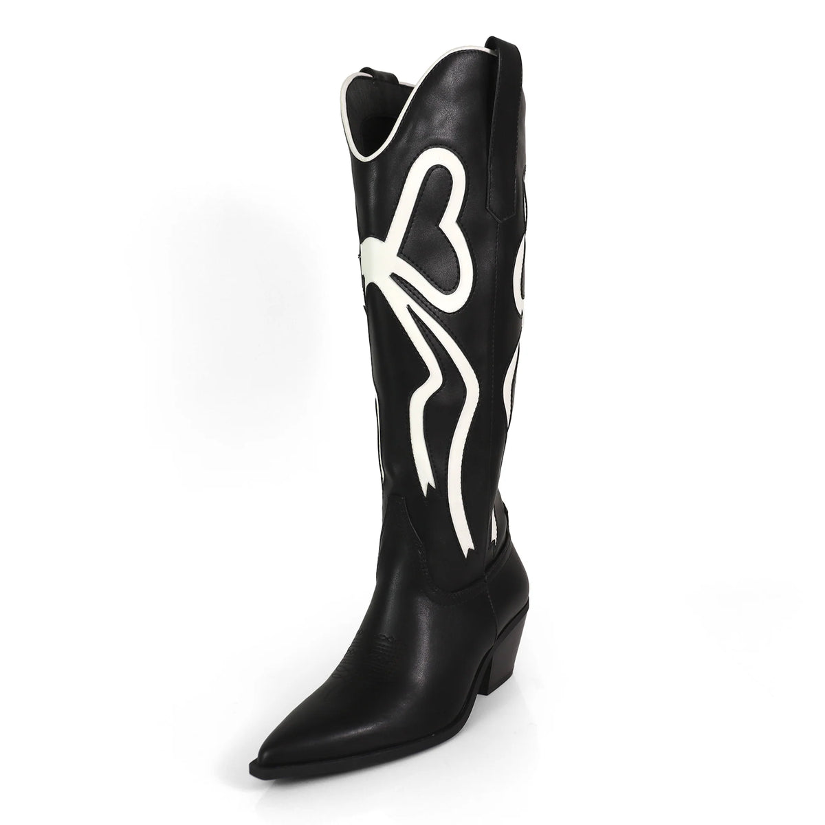 Black coquette boots
