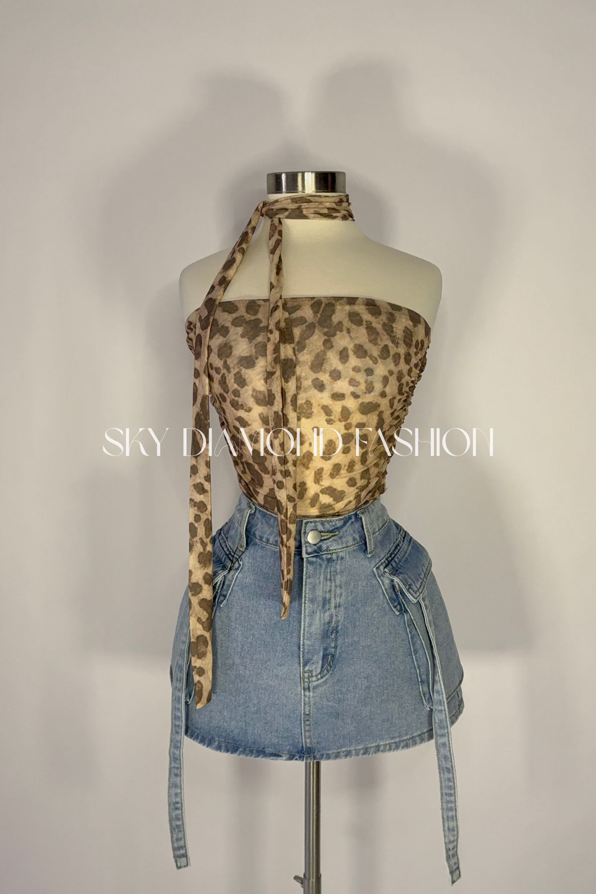 RESTOCK!Cargo denim skirt