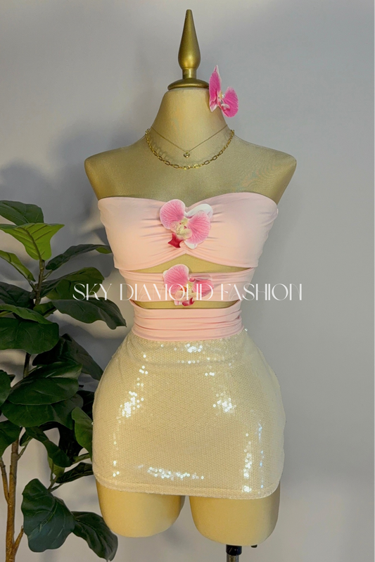 Baby pink tube top