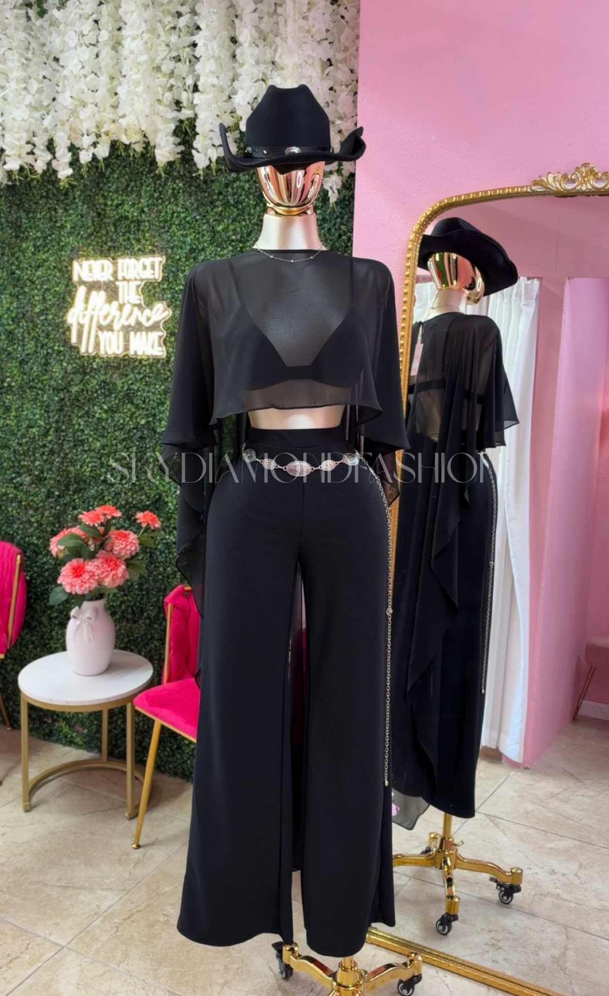Elegant dress up black pants