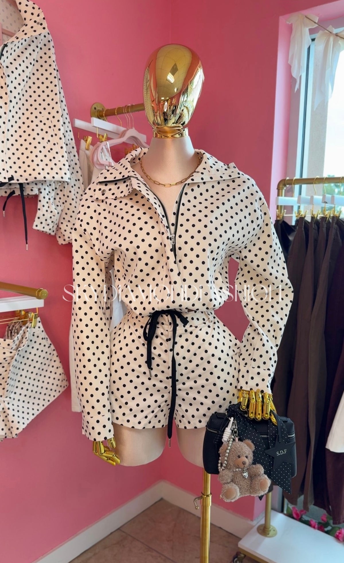 Polka dot shorts