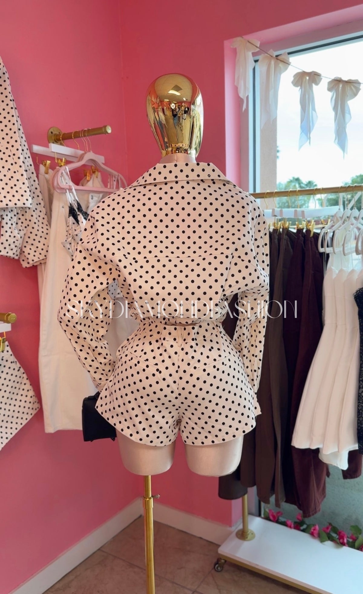 Polka dot shorts
