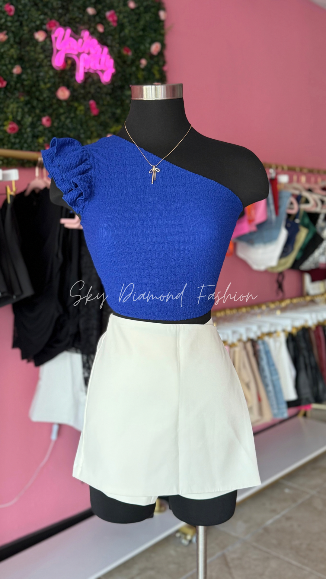 Royal Blue crop top