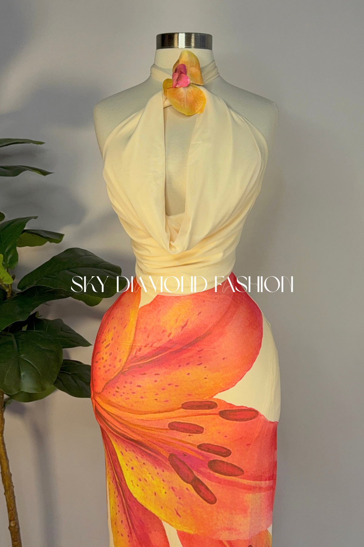 Apricot flower top