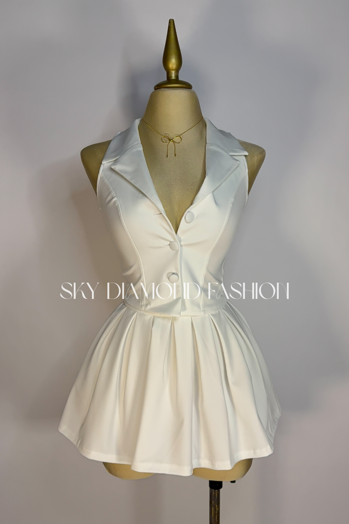 White skirt set