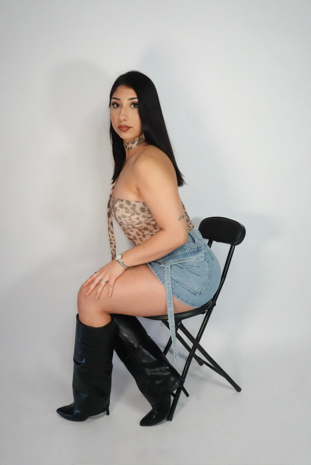 RESTOCK!Cargo denim skirt