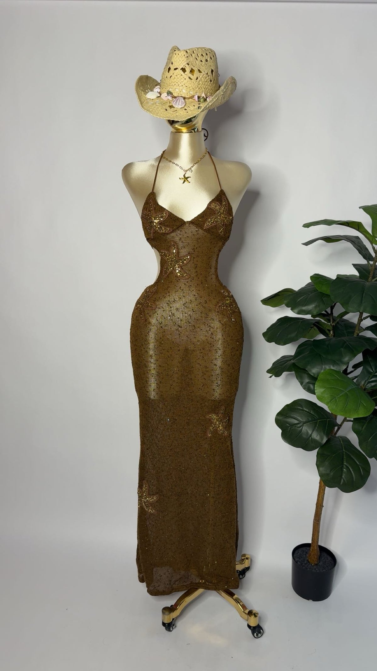 Bronze stars dress ⭐️