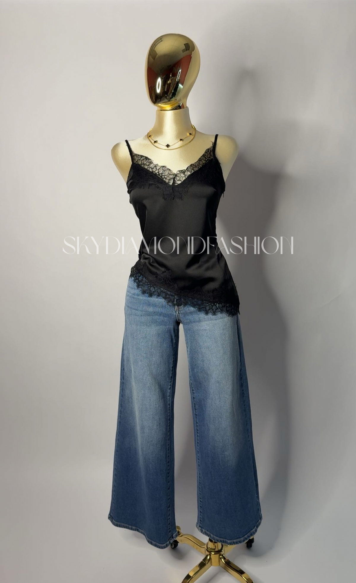 RESTOCK! black cami lace