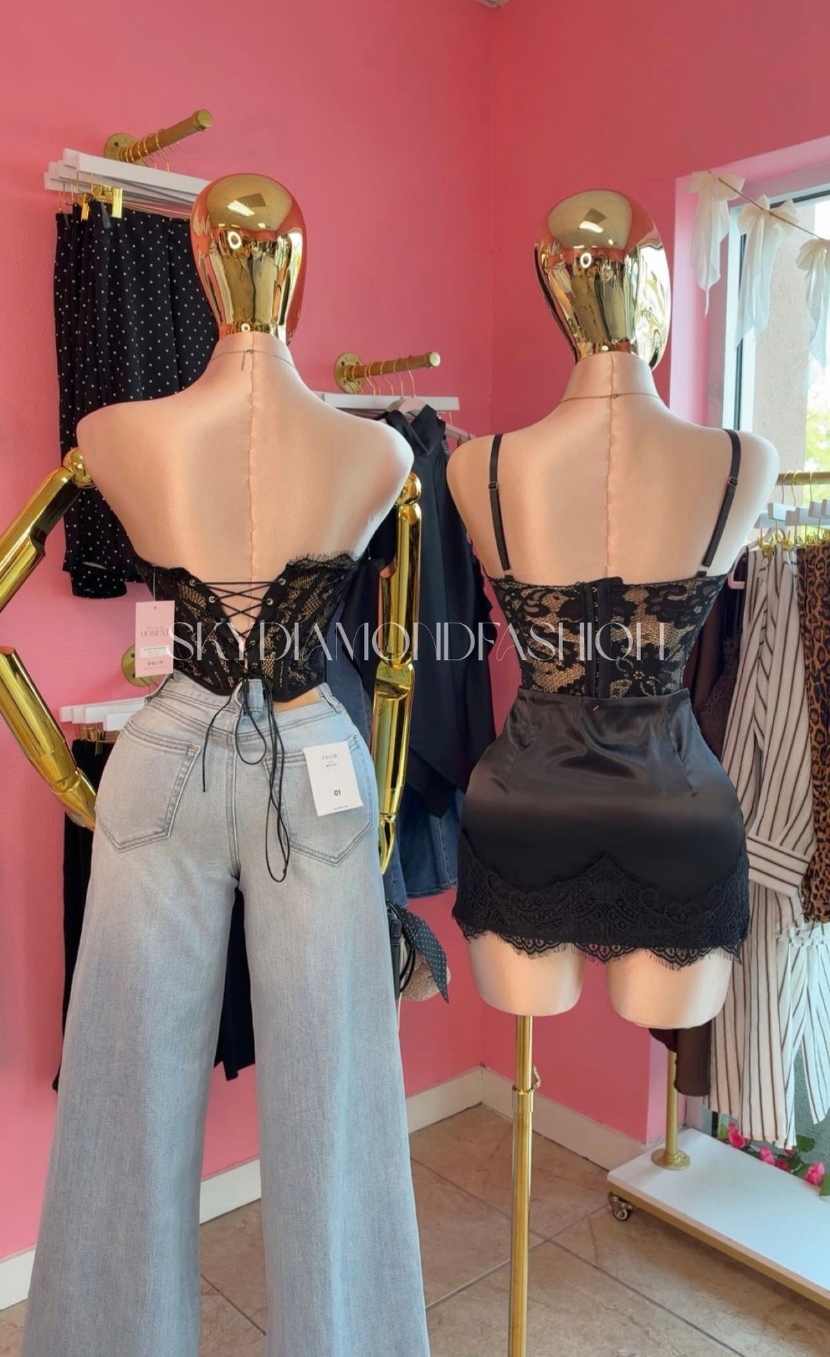 Black Lace  black corset