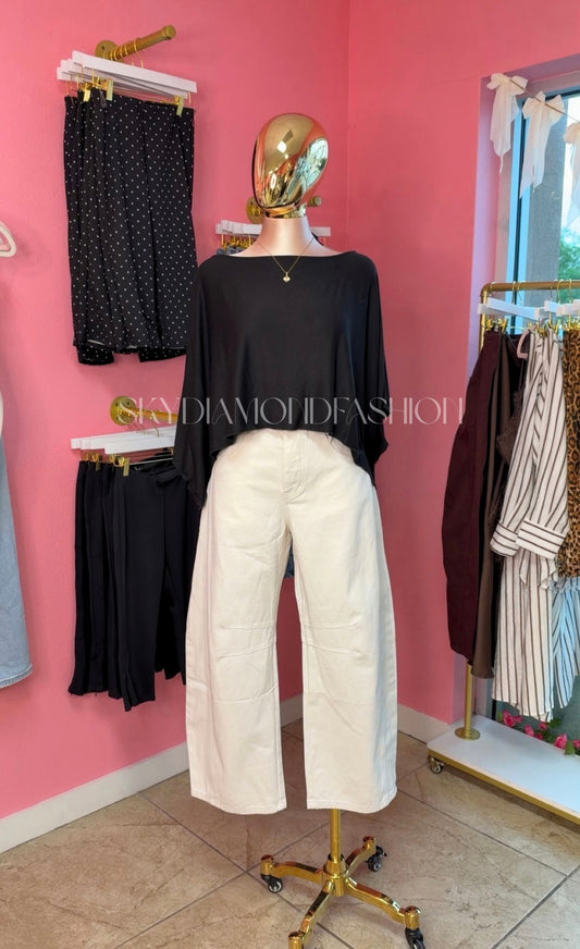 Off shoulder knit top