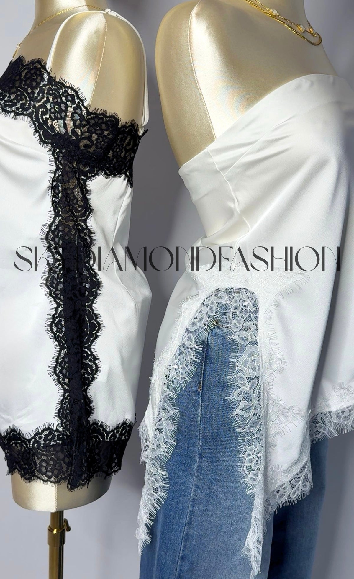 RESTOCK! Off white lace top
