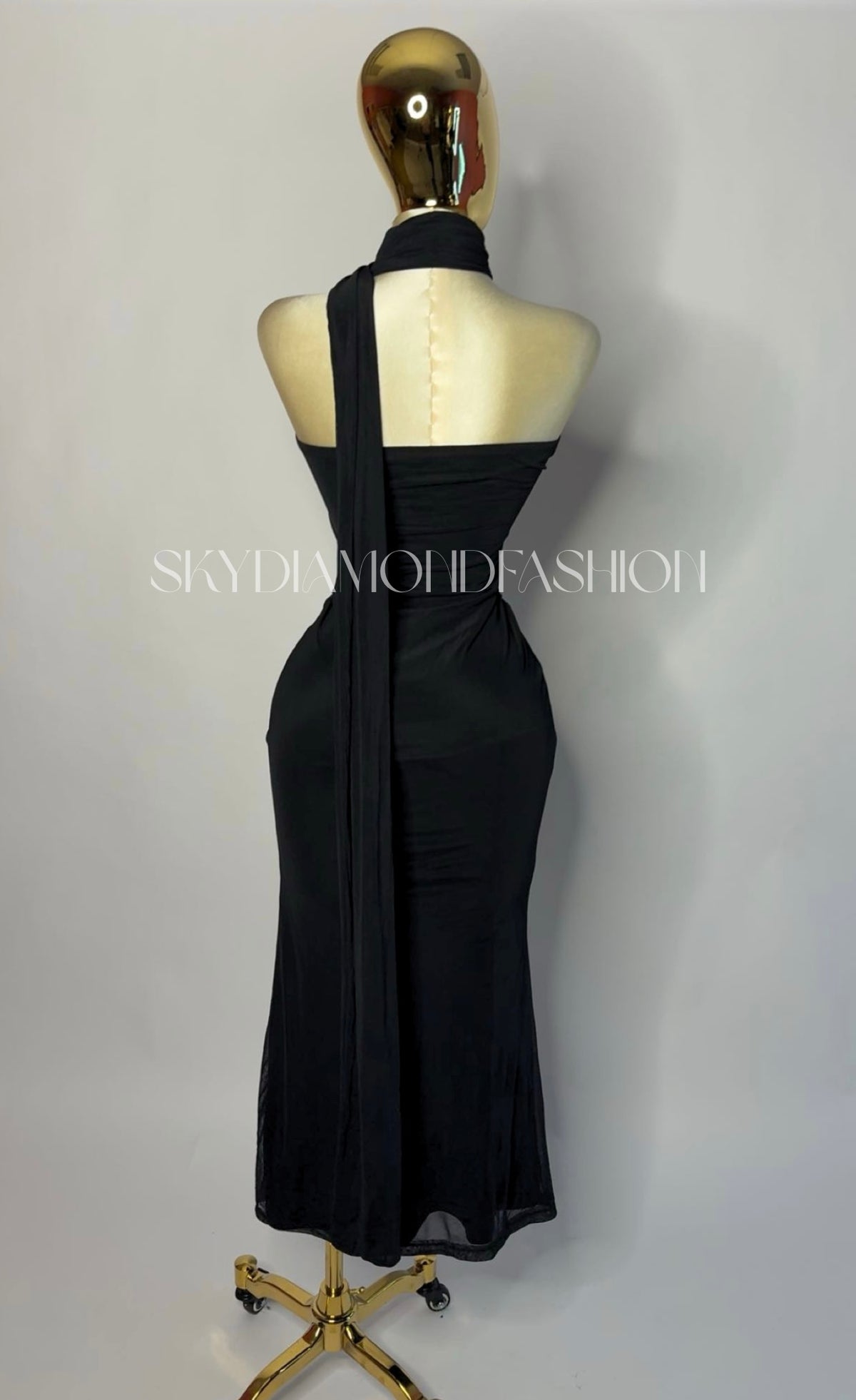 Midnight elegant black dress (restock)